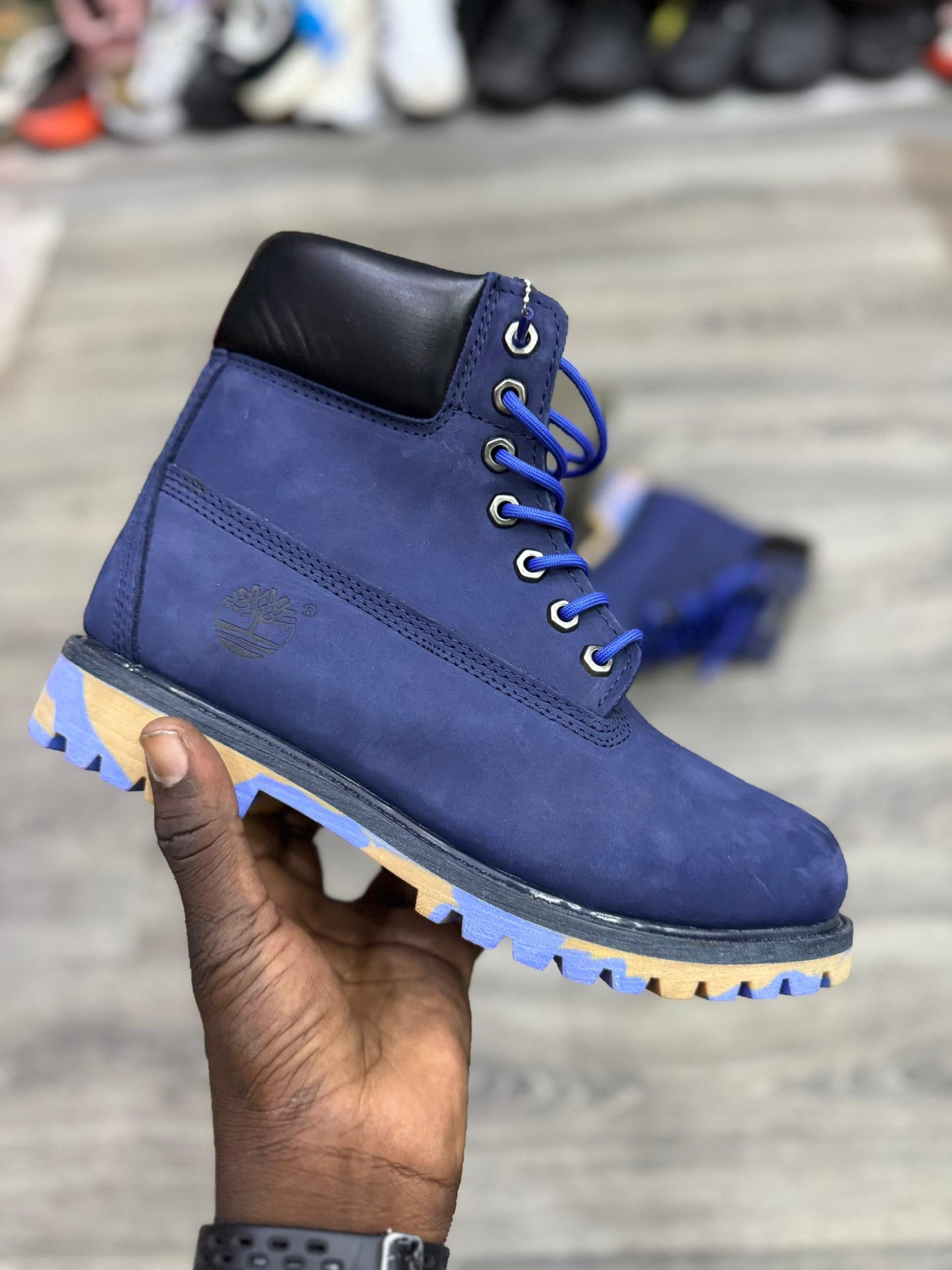 Timberland Premium 6 pouces, bleu marine