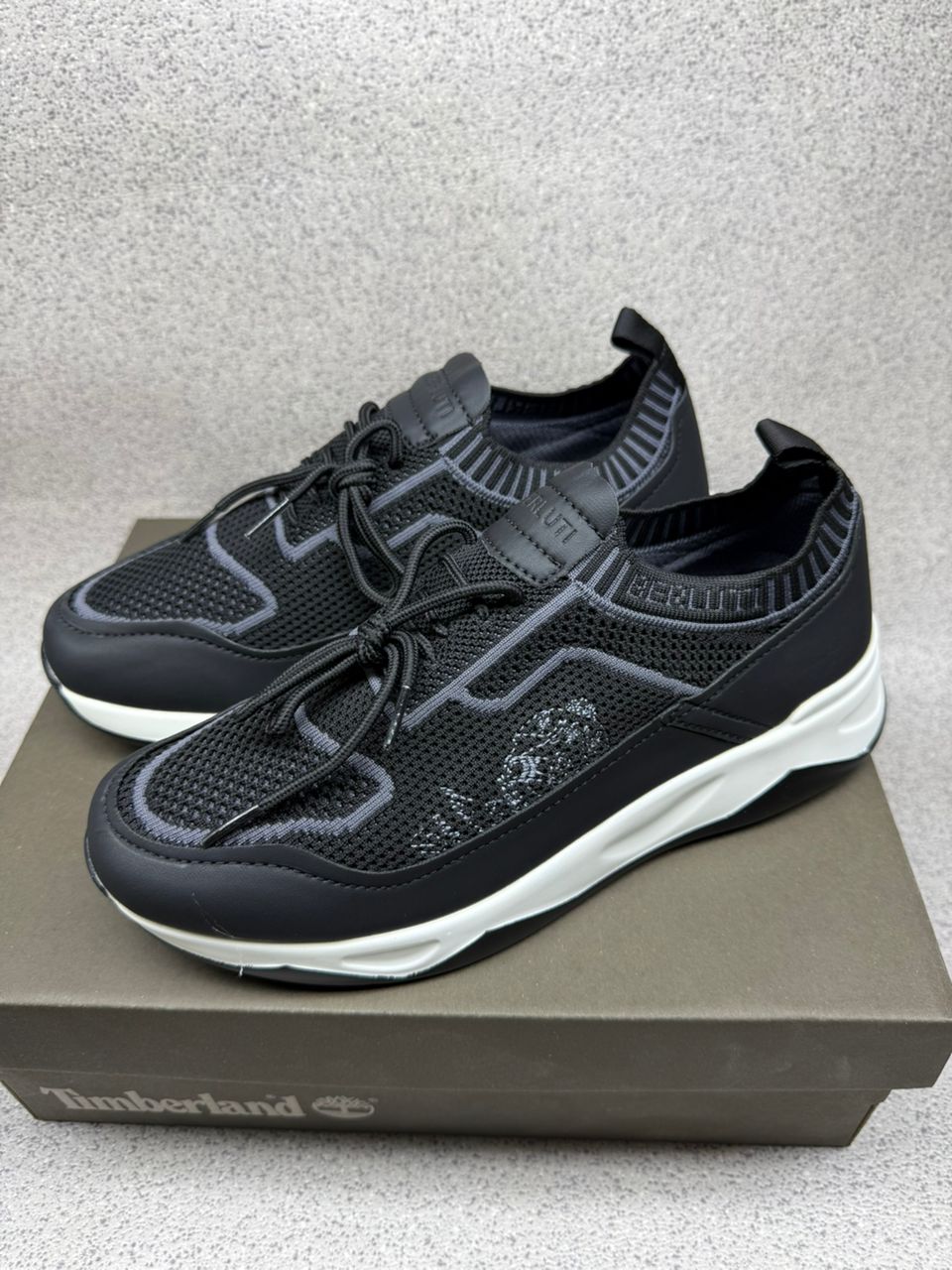 baskets Berluti Shadow en tricot