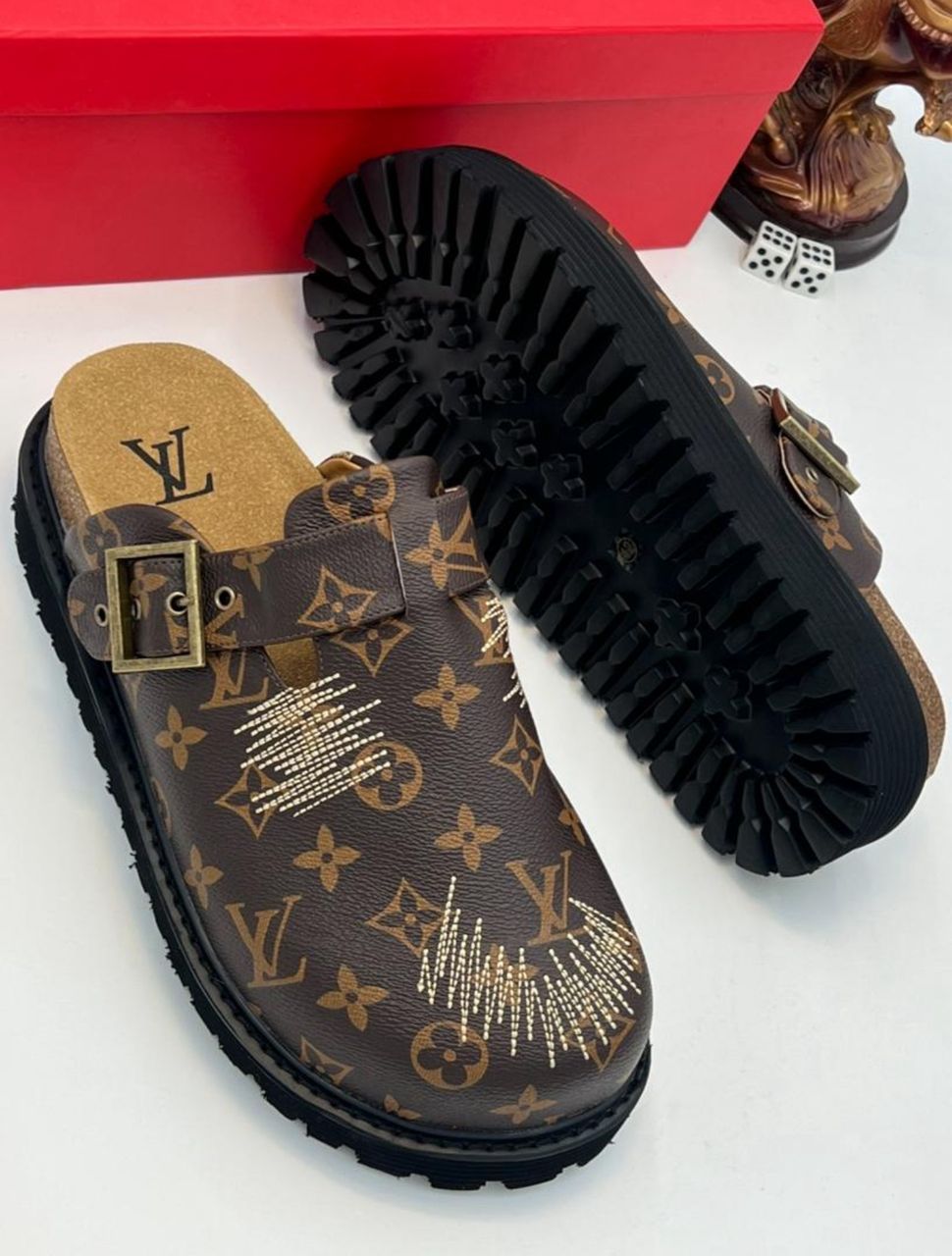 mules sabots plates confort LV Cosy de