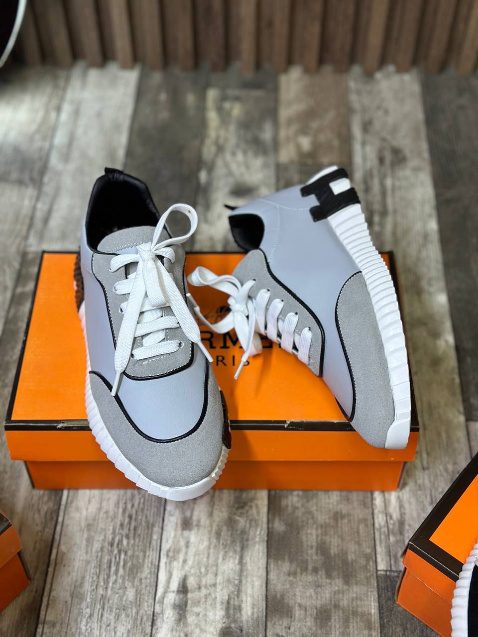 sneakers Bouncing Hermès en toile H