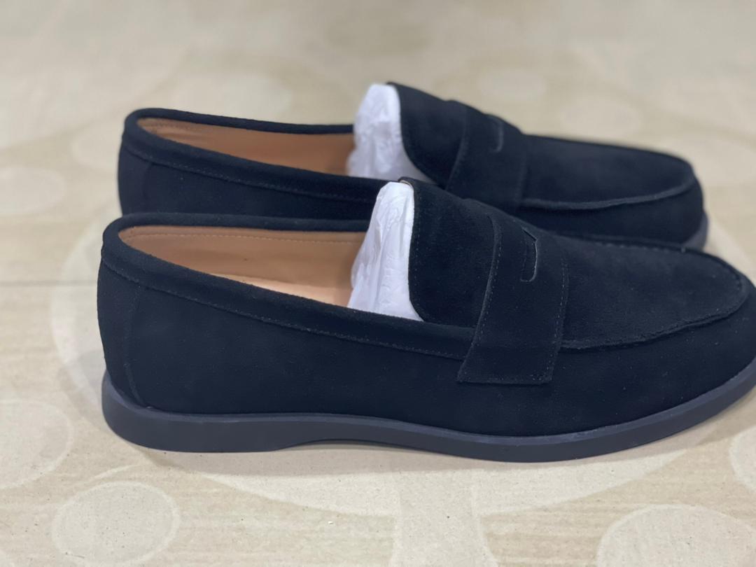 mocassins en daim