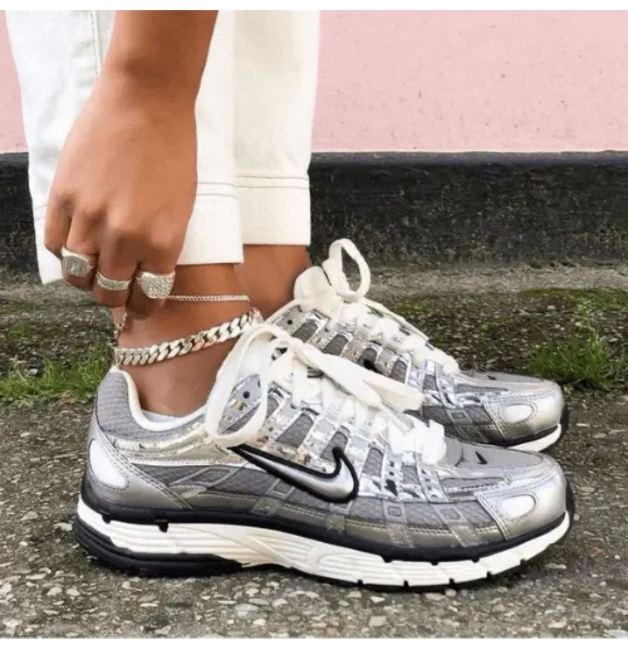 Nike P-6000 Metallic Silver.