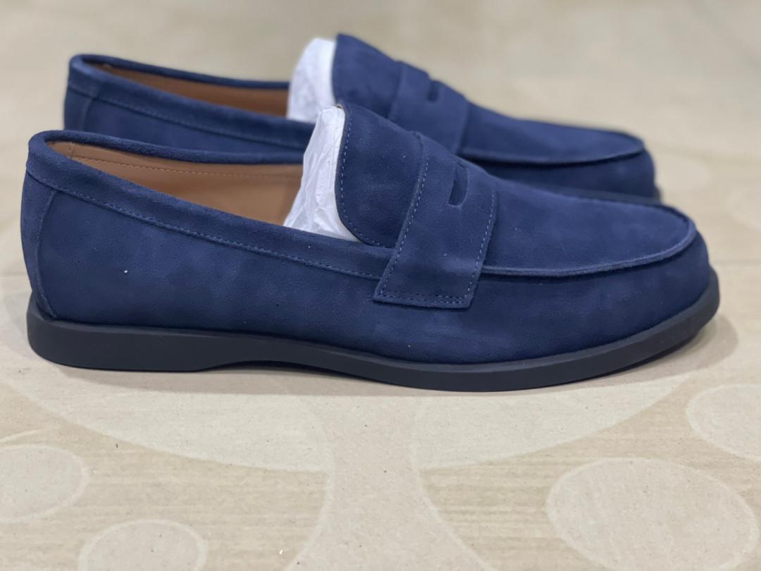 mocassins en daim